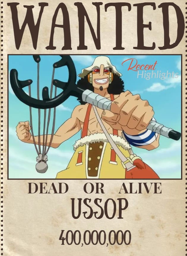 Ussop Bounty After Wano